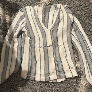 ONEILL beach pullover sweatshirt with hood and ties